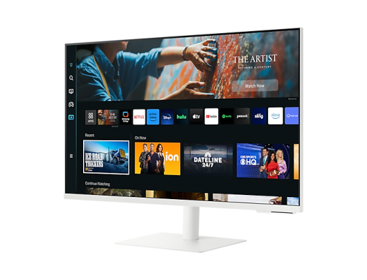 Monitorius Samsung 4K Smart monitor M70C with integrated apps LS27CM703UUXDU 27" VA 3840x2160 pixels 16:9 4 ms 300 cd/m² White 60 Hz HDMI ports quant