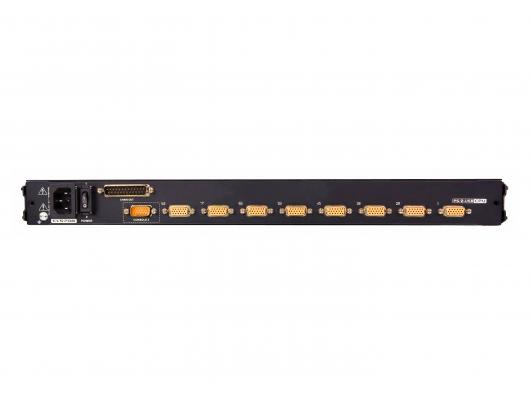 Komutatorius Aten CL5708M 8-Port PS/2-USB VGA 17" LCD KVM Switch with Daisy-Chain Port and USB Peripheral Support