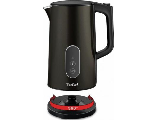 Virdulys TEFAL Kettle KI831E10 Electric 1800 W 1.7 L Plastic 360° rotational base Black