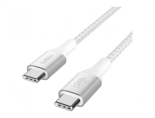 Kabelis Belkin USB-C cable Male 24 pin USB-C Male White 24 pin USB-C 1 m