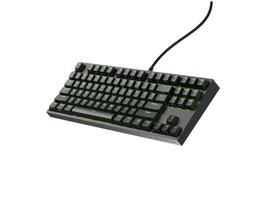 Klaviatūra Genesis Mechanical Gaming Keyboard THOR 404 TKL RGB Black Mechanical Gaming Keyboard Wired US USB Type-A 1005 g Kailh Box Brown V2