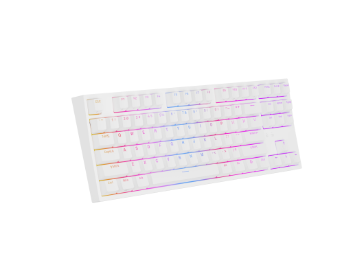 Klaviatūra Genesis Mechanical Gaming Keyboard THOR 404 TKL RGB White Mechanical Gaming Keyboard Wired US USB Type-A 1005 g Kailh Box Brown V2