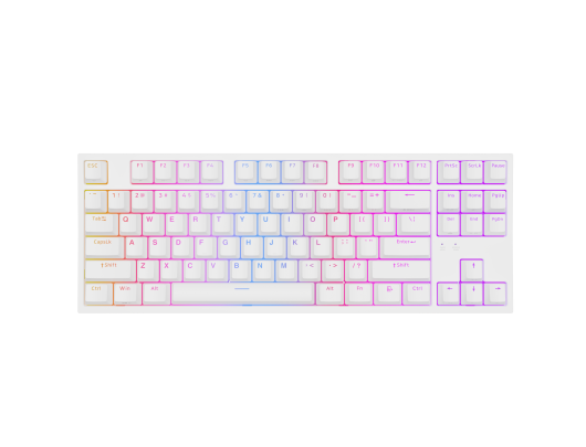 Klaviatūra Genesis Mechanical Gaming Keyboard THOR 404 TKL RGB White Mechanical Gaming Keyboard Wired US USB Type-A 1005 g Kailh Box Brown V2
