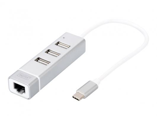 USB-C Jungčių stotelė Digitus DA-70253 100Mb LAN