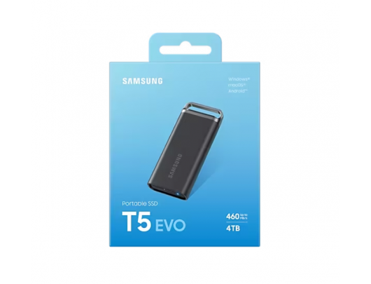 Išorinis diskas Samsung T5 Evo Portable Solid state drive 4 TB USB 3.2 Gen 1 - USB-C Black