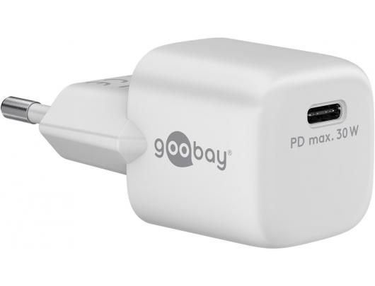 Įkroviklis Goobay USB-C PD GaN Fast Charger Nano (30 W) 59716 N/A