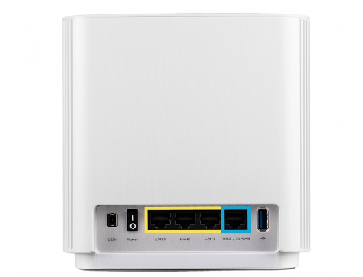Maršrutizatorius Asus Tri-Band Mesh Router WiFi 6 (W-1pk) AX6600 802.11ax 10/100/1000 Mbit/s Ethernet LAN (RJ-45) ports 3 Mesh Support Yes MU-MiMO Ye