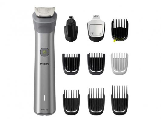 Plaukų kirpimo mašinėlė Philips MG5920/15, belaidė, šlapias ir sausas, 11 ilgio nustatymų, sidabrinė.