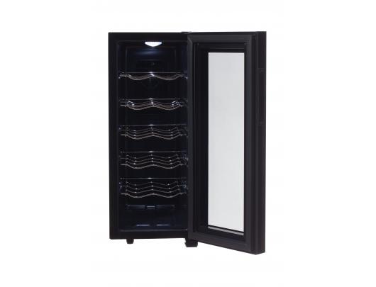 Vyno šaldytuvas Adler Beverage Pantry AD 8083 Energy efficiency class G Free standing Bottles capacity 12 Black