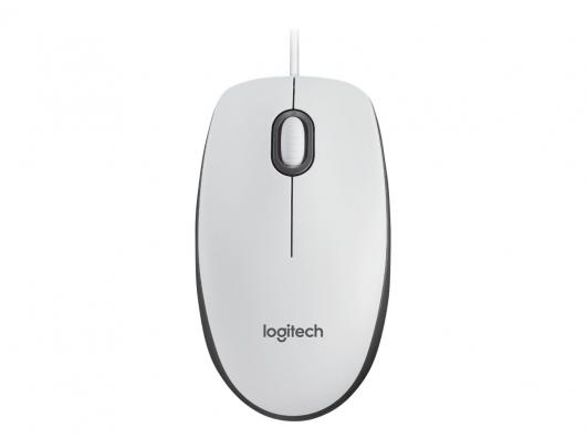 Pelė Logitech Mouse M100, White Logitech