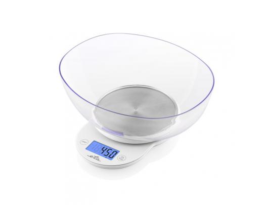 Virtuvinės svarstyklės ETA Kitchen scale with a bowl ETA577090000 Mari Graduation 1 g Display type LCD White