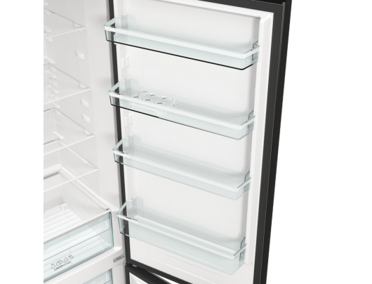 Šaldytuvas Gorenje Refrigerator NRK6202EBXL4 Energy efficiency class E Free standing Combi Height 200 cm No Frost system Fridge net capacity 235 L Fr