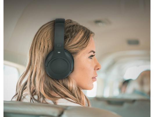 Ausinės Muse Headphones M-295 ANC Bluetooth Over-ear Microphone Noise canceling Wireless Black