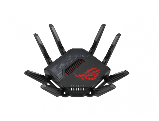 Maršrutizatorius Asus Quad-band Gaming Router (EU+UK) ROG Rapture GT-BE98 802.11ax 10/100/1000 Mbit/s Ethernet LAN (RJ-45) ports 1 Mesh Support Yes M