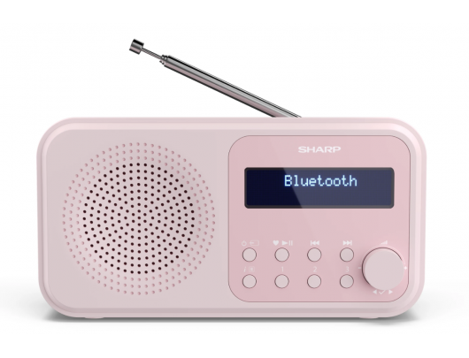 Radijo imtuvas Sharp Tokyo Digital DR-P420, Bluetooth, nešiojamas, belaidis ryšys, rožinis.