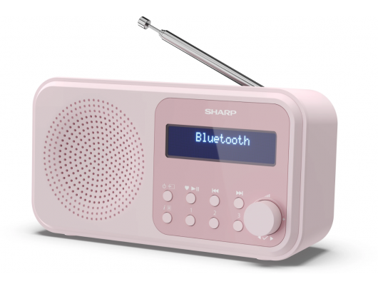 Radijo imtuvas Sharp Tokyo Digital DR-P420, Bluetooth, nešiojamas, belaidis ryšys, rožinis.