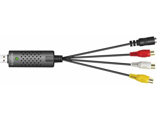 Adapteris Logilink VG0030A USB 2.0 A/V grabber, USB-A/M to 3x RCA + Mini-DIN 5/F, Windows 11