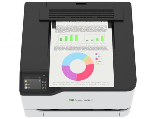 Spausdintuvas Lexmark CS431dw, belaidis, laidinis, spalvotas, lazerinis, A4/Legal, juodas, baltas