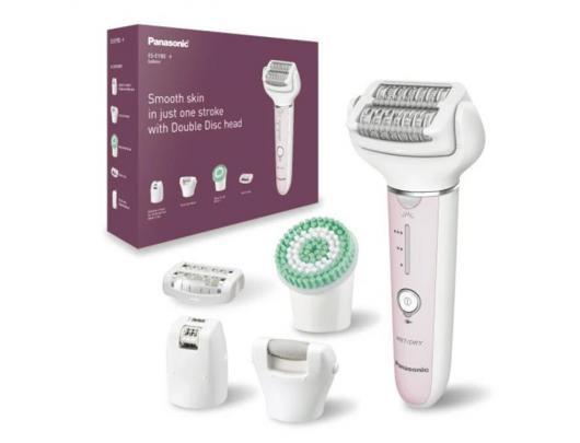 Epiliatorius Panasonic ES-EY80-P503 Epilator Operating time (max) 30 min Number of power levels 3 Wet & Dry White/Pink