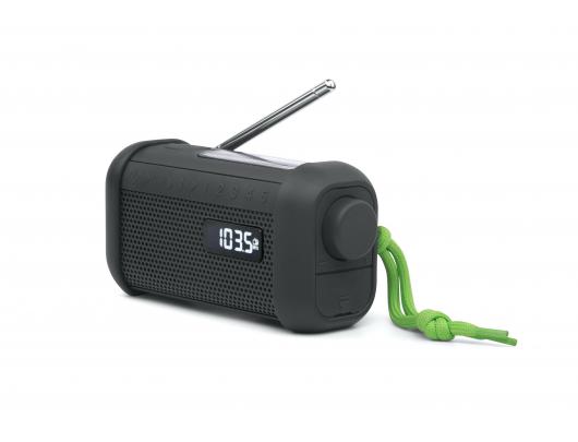 Radijo imtuvas Muse Portable Solar Radio with Crank and Flashlight MH-08 MB AUX in Bluetooth FM radio