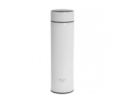 Termosas Adler Thermal Flask AD 4506w Material Stainless steel/Silicone White