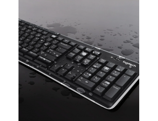 Klaviatūra ir pelė Logitech MK270 Belaidis Juoda