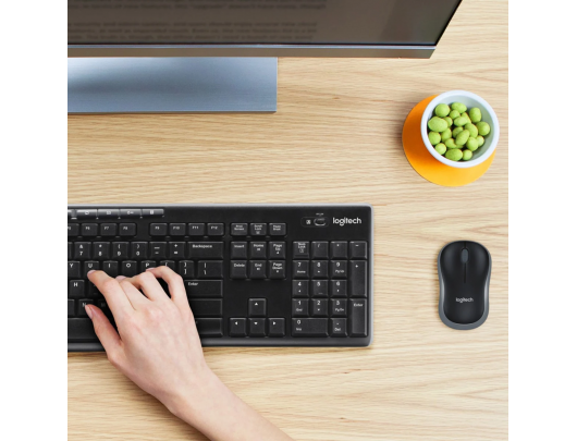 Klaviatūra ir pelė Logitech MK270 Belaidis Juoda