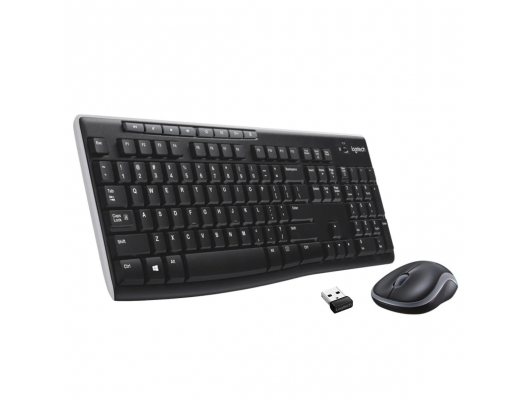 Klaviatūra ir pelė Logitech MK270 Belaidis Juoda