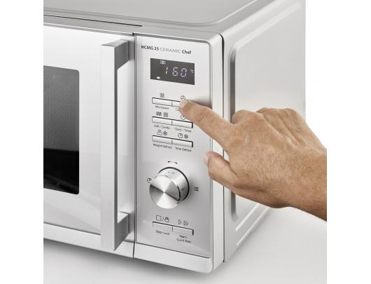 Mikrobangų krosnelė Caso Microwave Oven Chef HCMG 25 Free standing 900 W Convection Grill Stainless Steel