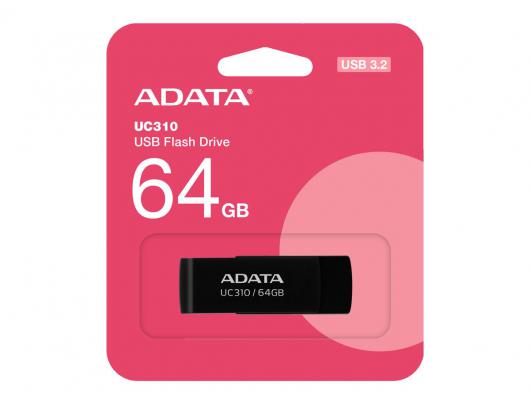 USB raktas ADATA USB Flash Drive UC310 64GB USB 3.2 Gen1 Black