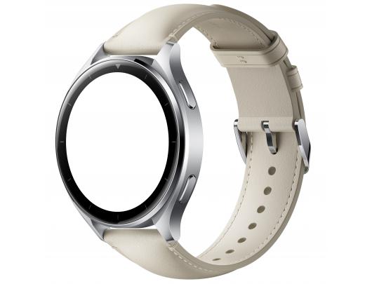 Apyrankė Xiaomi Watch White Leather Strap (be laikrodžio)