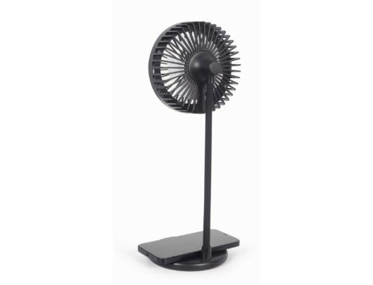 Šviestuvas su belaidžiu įkrovikliu Gembird TA-WPC10-LEDFAN-01 Desktop Fan With Lamp And Wireless Charger N/A Phone or tablet with built-in Qi wireles
