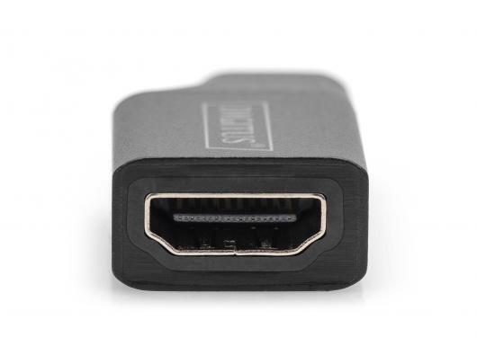Kabelis Digitus Black Male 24 pin USB-C Female 19 pin HDMI Type A