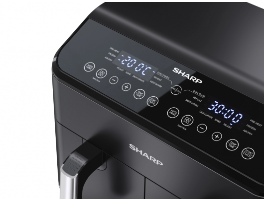 Karšto oro gruzdintuvė Sharp | Air Fryer | AF-GD82AE-B | Power 1800 W | Capacity 8 L | Black