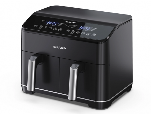 Karšto oro gruzdintuvė Sharp | Air Fryer | AF-GD82AE-B | Power 1800 W | Capacity 8 L | Black