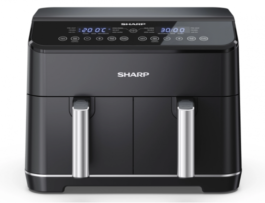 Karšto oro gruzdintuvė Sharp | Air Fryer | AF-GD82AE-B | Power 1800 W | Capacity 8 L | Black
