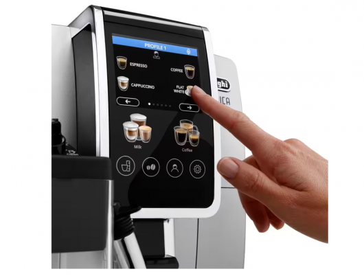 Kavos aparatas Delonghi Dinamica Plus ECAM380.85.SB Nerūdijantis plienas/Juoda