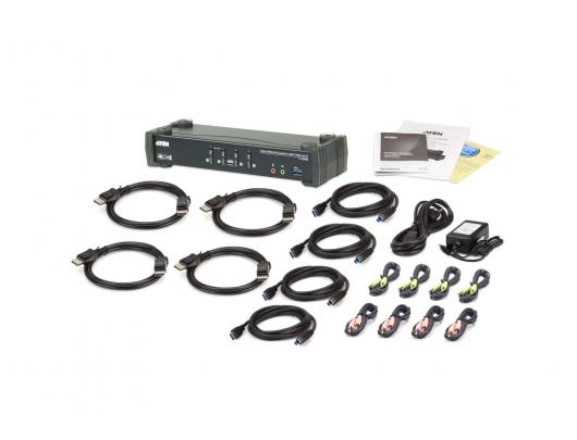 Komutatorius Aten | ATEN CS1924M KVMP Switch - KVM / audio / USB switch - 4 ports