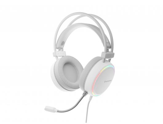 Ausinės Genesis On-Ear Gaming Headset Neon 613 Built-in microphone 3.5 mm, USB Type-A White