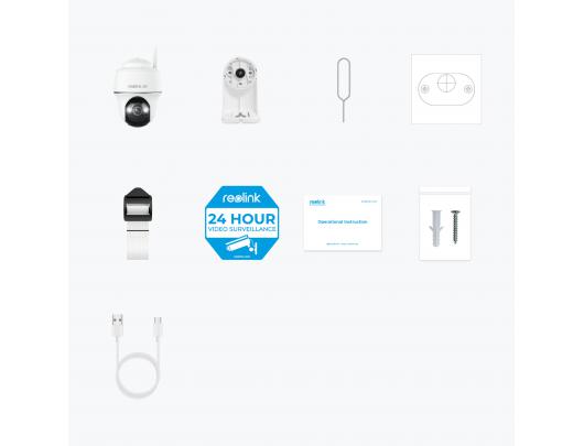 IP kamera Reolink Smart 4K Pan and Tilt Camera with Spotlights Argus Series B440 Dome 8 MP 4mm H.265 Micro SD, Max.128GB