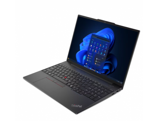 Nešiojamas kompiuteris Lenovo ThinkPad E16 Gen 2 Black 16" IPS WUXGA 1920x1200 pixels Anti-glare Intel Core U7 155H 16GB SO-DIMM DDR5 SSD 512GB Intel