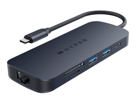 Jungčių stotelė Hyper HyperDrive Next 8 Port USB-C Hub, 140W Ethernet LAN (RJ-45) ports 1 HDMI ports quantity 1