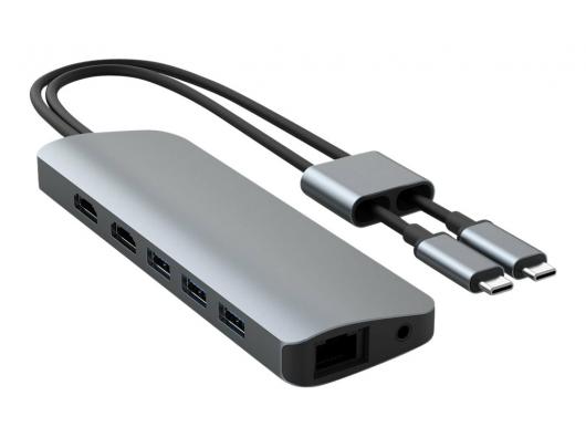 Jungčių stotelė Hyper HyperDrive VIPER 10-in-2 USB-C Hub Ethernet LAN (RJ-45) ports 1 HDMI ports quantity 2