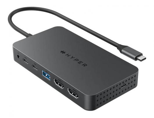 Jungčių stotelė Hyper HyperDrive Universal USB-C 7-in1 Dual HDMI Mobile Dock skirta M1/M2 MBAir/Pro HDMI ports quantity 2