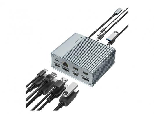 Jungčių stotelė Hyper HyperDrive GEN2 12-in-1 USB-C Docking Station Ethernet LAN (RJ-45) ports 1 HDMI ports quantity 2