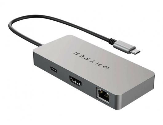 Jungčių stotelė Hyper HyperDrive WWCB 5-in-1 Hub Ethernet LAN (RJ-45) ports 1 HDMI ports quantity 1