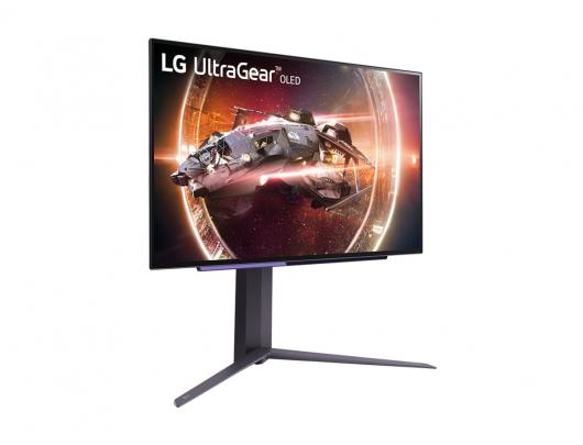 Monitorius LG UltraGear 27GS95QE-B 27 in QHD 2560x1440 at 240 Hz 1000 cd/m² 2xHDMI, DisplayPort Height, pivot (rotation), swivel, tilt None
