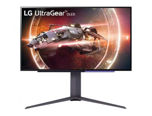 Monitorius LG UltraGear 27GS95QE-B 27 in QHD 2560x1440 at 240 Hz 1000 cd/m² 2xHDMI, DisplayPort Height, pivot (rotation), swivel, tilt None