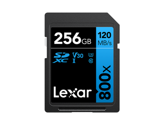 Atminties kortelė Lexar Memory Card Professional 800x PRO 256GB SDXC Flash memory class UHS-I