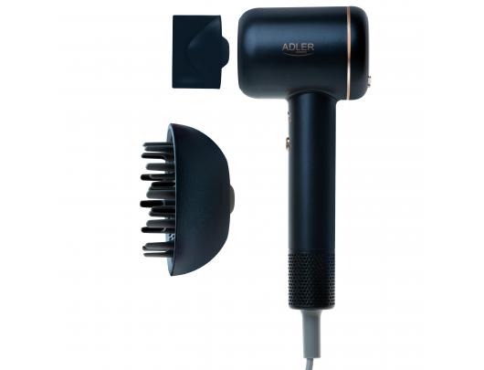 Plaukų džiovintuvas Adler Hair Dryer AD 2270 SUPERSPEED 1600 W Number of temperature settings 3 Ionic function Diffuser nozzle Black
